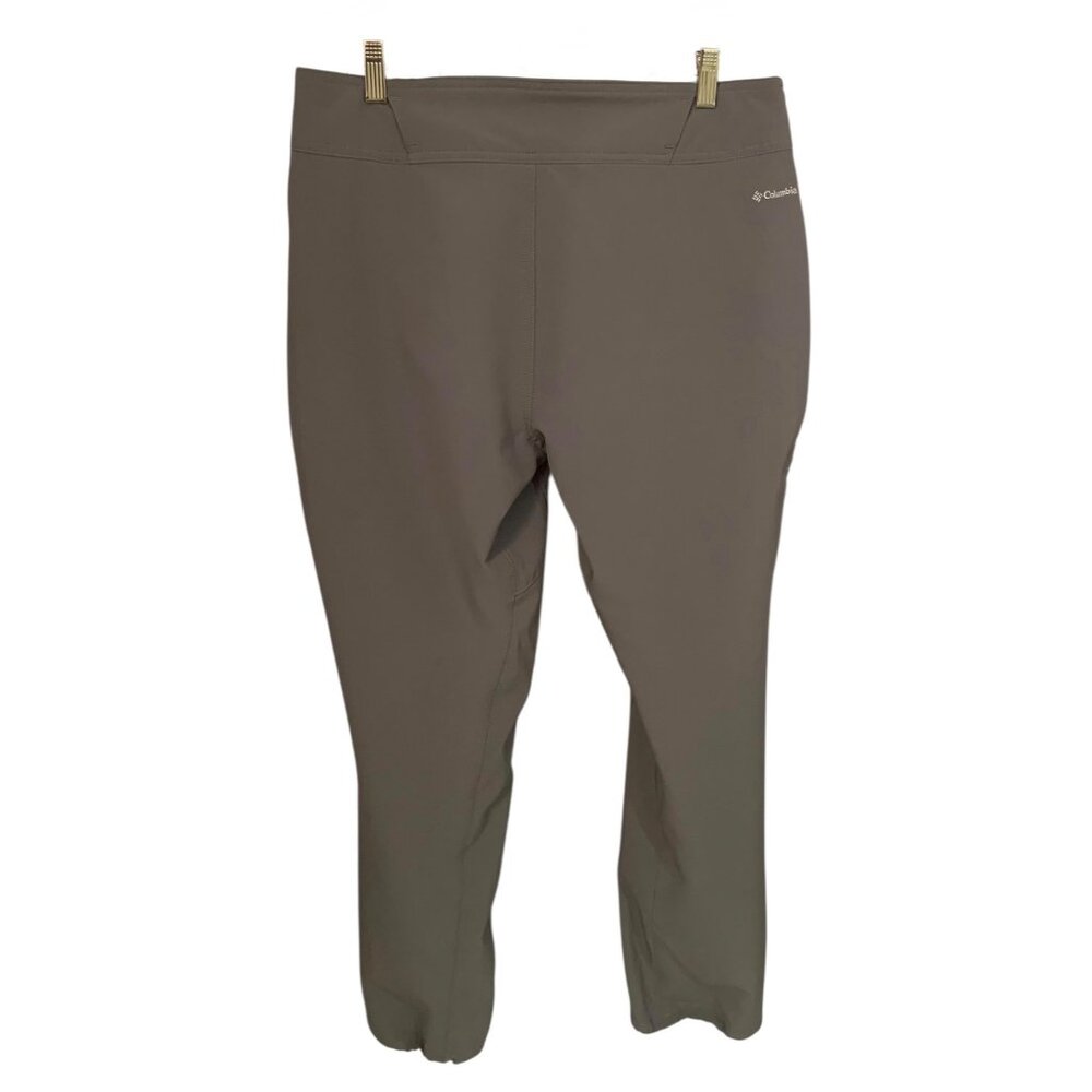 COLUMBIA Solid Gray Wildsee Soft Shell Women's Outdoor Hiking Pants Size 12 - Picture 6 of 9